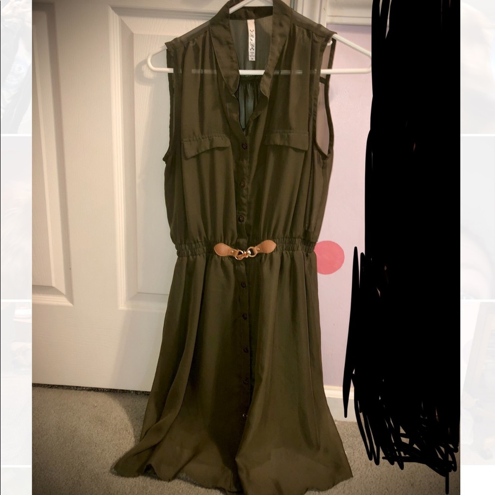 Army green dress